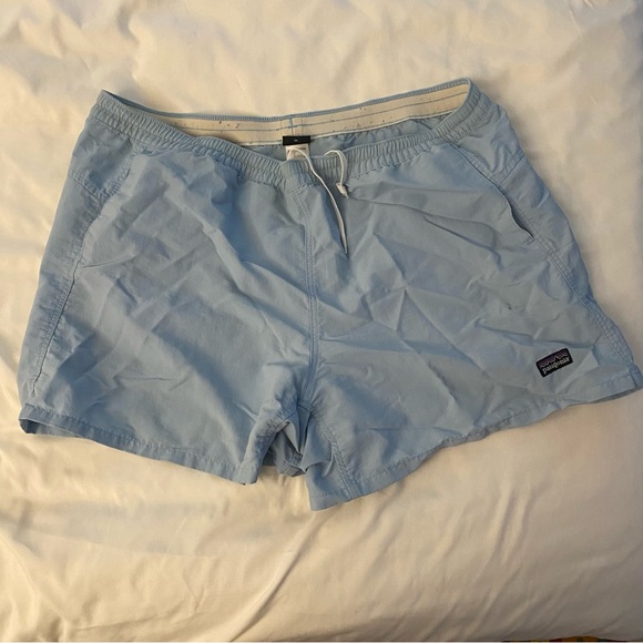 Light Blue Patagonia Women's Baggies Shorts - Picture 1 of 7